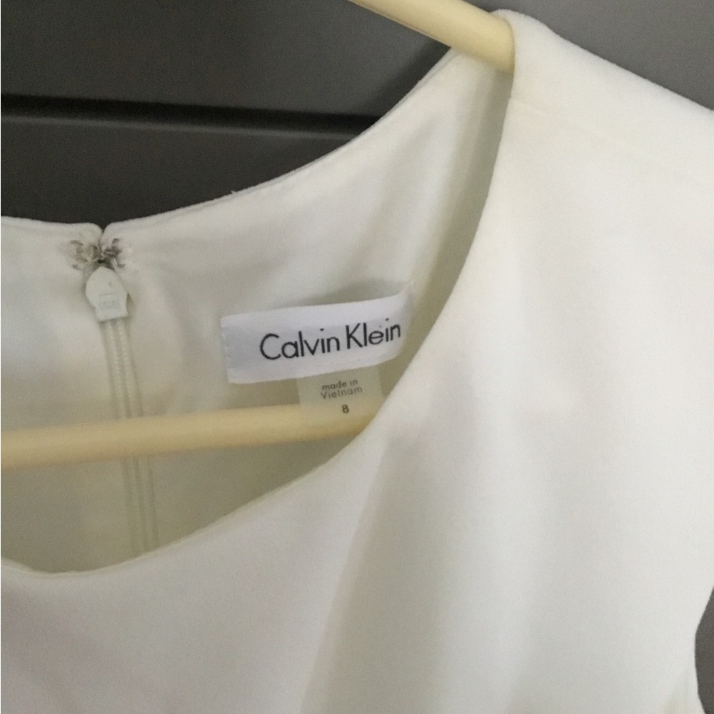 Calvin Klein White Sleeveless Dress - Picture 2 of 4